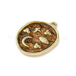 304 Stainless Steel Enamel Pendants&nbsp;STAS-G371-04G-01