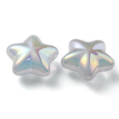 UV Plating Rainbow Iridescent Imitation Jelly Acrylic Beads&nbsp;OACR-C007-07B