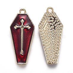 Halloween Theme Alloy Enamel Pendants&nbsp;ENAM-J649-14LG-02