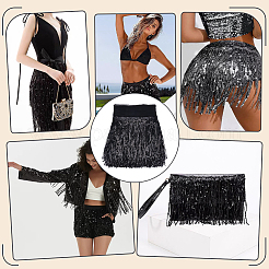 Sequin Tassel Trimming&nbsp;DIY-WH0430-536A