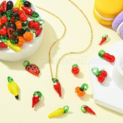 Thanksgiving Charms Lampwork Pendants&nbsp;LAMP-CJ0001-21