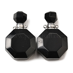 Natural Mixed Stone Perfume Bottle Pendants&nbsp;G-L623-13P