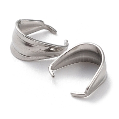 Non-Tarnish 201 Stainless Steel Snap on Bails&nbsp;STAS-K259-16P