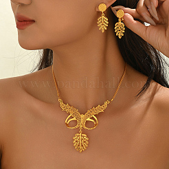 Women's Alloy Ear Of Wheat Stud Earrings & Pendant Necklaces Sets&nbsp;UI0403