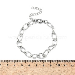 304 Stainless Steel Link Chain Bracelets for Women&nbsp;BJEW-B169-01P