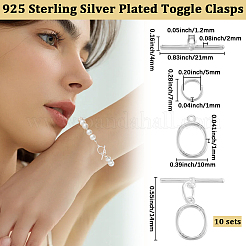 Brass Toggle Clasps&nbsp;KK-BBC0020-95