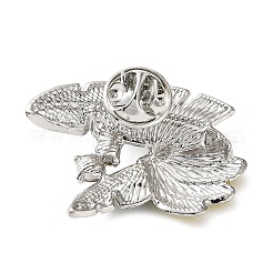 Fruit Theme Alloy Micro Pave Cubic Zirconia & Enamel Pendant Brooches&nbsp;CU-E001-03P