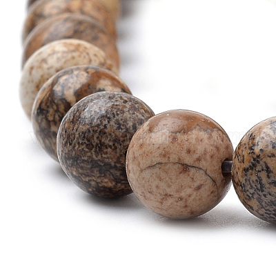 Natural Picture Jasper Beads Strands&nbsp;G-S259-27-10mm-1