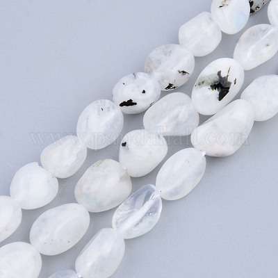Natural Rainbow Moonstone Beads Strands&nbsp;G-S359-170-1