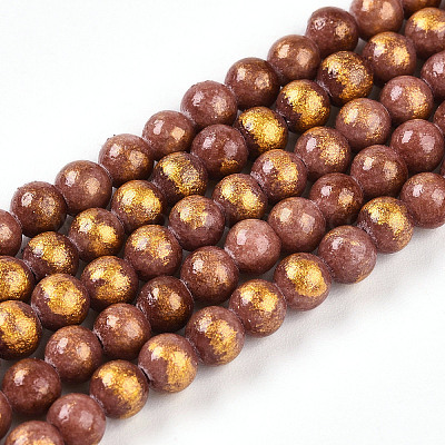 Natural Mashan Jade Beads Strands&nbsp;G-A255-A01-04F-1