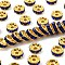 Brass Rhinestone Spacer Beads, Cadmium Free & Lead Free, Grade A, Straight Flange, Golden Metal Color, Rondelle, Sapphire, 8x3.8mm, Hole: 1.5mm