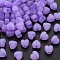Imitation Jelly Acrylic Beads, Heart, Dark Orchid, 8x8.5x5.5mm, Hole: 2.5mm, about 2030pcs/500g