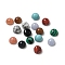 Synthetic Mixed Gemstone Cabochons, Half Round, 3x1.5mm