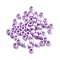 UV Plating Rainbow Iridescent Acrylic Beads, Barrel, Large Hole Beads, Plum, 6x4.5mm, Hole: 3.5mm