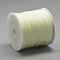 Nylon Braided Cord, Chinese Knotting Cord for Jewelry Making Macrame Craft, Beige, 1mm, about 284.33 yards(260m)/roll