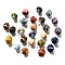 Vintage Style Glazed Ceramic Porcelain Beads, Faceted Bicone, Mixed Color, 11.5x10mm, Hole: 2mm