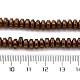 Electroplated Natural Lava Rock Beads Strands&nbsp;G-A256-E01-01D-4