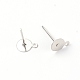 Iron Stud Earring Settings&nbsp;FIND-WH0072-93A-P-1