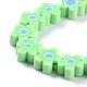 Handmade Flower Printed Polymer Clay Beads Strands&nbsp;X-CLAY-M003-07B-3