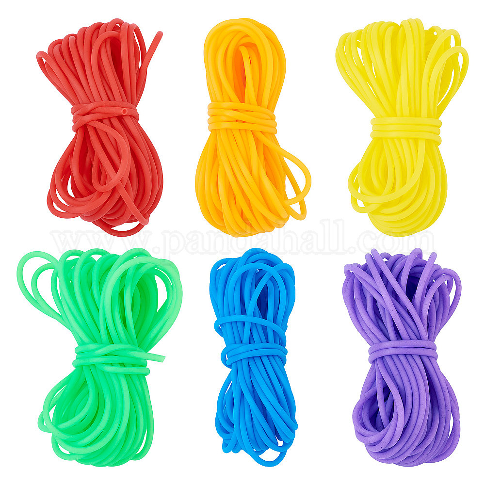 Wholesale 30M 6 Colors Hollow Pipe PVC Tubular Synthetic Rubber Cord ...