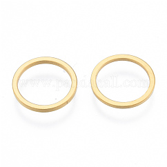 201 Stainless Steel Linking Rings, Round Ring, Golden, 12x1mm, Inner Diameter: 10mm