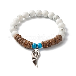 Tassel & Wing Alloy Charm Bracelets Set for Girl Women&nbsp;BJEW-JB06894