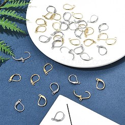 40Pcs 2 Colors 304 Stainless Steel Leverback Earring Findings&nbsp;STAS-FS0001-69