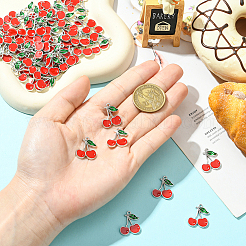 60Pcs Alloy Enamel Pendants&nbsp;FIND-SC0017-33P