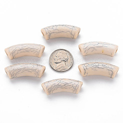 Opaque Crackle Acrylic Beads&nbsp;MACR-S372-001N-006