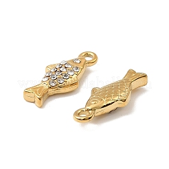 304 Stainless Steel with Crystal Rhinestone Charms&nbsp;STAS-G358-05G-05