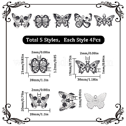 20Pcs 5 Style Alloy Enamel Pendants&nbsp;ENAM-SC0003-92