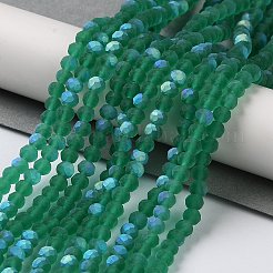 Transparent Glass Beads Strands&nbsp;X1-EGLA-A034-T4mm-MB18