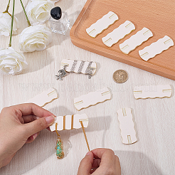 10Pcs Imitation Leather Necklace Anti-Winding Display Cards with Wool&nbsp;AJEW-CL0002-96B