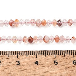 Natural Hematoid Quartz/Ferruginous Quartz Beads Strands&nbsp;G-Z161-C01-4x3mm