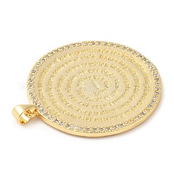 Brass with Cubic Zirconia Pendants&nbsp;KK-K332-16B-G