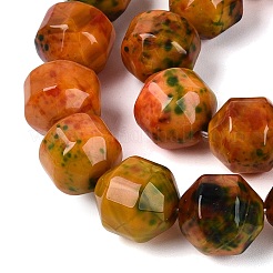 Natural Multi-Color Agate Beads Strands&nbsp;G-Q606-76