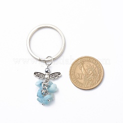 Natural Aquamarine  Keychain&nbsp;KEYC-JKC00382-03