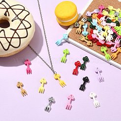 Baking Paint Acrylic Pendants&nbsp;MACR-CJC0016-10