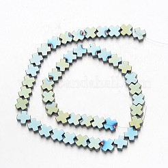 Electroplate Non-magnetic Synthetic Hematite Bead Strands&nbsp;G-F300-51-07