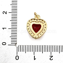 Brass Micro Pave Cubic Zirconia Pendants&nbsp;KK-K401-09G