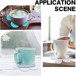6Pcs Acrylic Mirror Cup Mats&nbsp;AJEW-FG0002-11