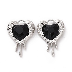 Rack Plating Alloy Glass Pendants&nbsp;X-FIND-I037-21P-03
