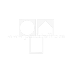 3Pcs 3 Styles Acrylic Molds&nbsp;AJEW-BC0007-78