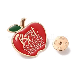 Teacher's Day Theme Rack Plating Light Gold Alloy Brooches&nbsp;X-JEWB-Z016-01KCG-06