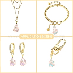 20Pcs 4 Styles Alloy Enamel Pendants&nbsp;ENAM-CJ0004-98