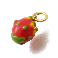 Brass Enamel Charms&nbsp;KK-Z093-22G-01