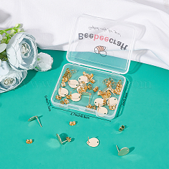 20Pcs Brass Stud Earring Findings&nbsp;FIND-BBC0001-25