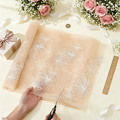 2 Yards Fireworks Pattern Polyester Gauze Fabric&nbsp;DIY-WH0308-944C