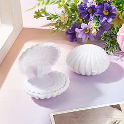Shell Shaped Velvet Jewelry Storage Boxes&nbsp;VBOX-TADJ0001-02B