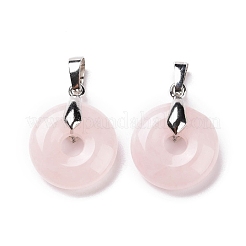 Natural Rose Quartz Pendants&nbsp;G-E059-01P-05